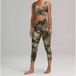 lululemon Align High-Rise Crop 21" Diamond Dye Light Sage olive size 4
